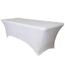 6 White Stretch Fitted Tablecloth Smarty Had A Party Fitted Tablecloths Table Covers Table Cloth