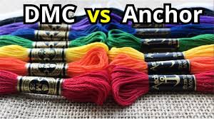 Dmc Vs Anchor Floss Embroidery Thread Color Conversion Chart What Should You Buy