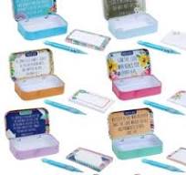 Prayer Tin / Hand Embellished Craft Tin Holder/ Notion Holder / Prayer Box  / Craft Supply / Novelty Holder