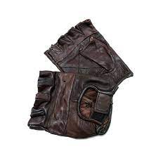 Shelter Leather Finger Less Gloves Brown Large Lowes Com Brown Leather Gloves Fingerless Leather Gloves Brown Gloves
