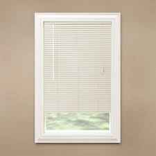 Hampton Bay Alabaster 1 3 8 In Room Darkening Vinyl Mini Blind 47 In W X 48 In L Actual Size 46 5 In W X 48 In L 10793478126712 The Home Depot Vinyl Mini Blinds Mini Blinds Blinds