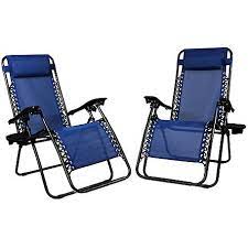 Sit on it and glide into a zero gravity position. Sunnydaze Decor Zero Gravity Lounge Chair With Pillow And Cup Holder Set Of 2 Dl 724 At Tractor Supply Co