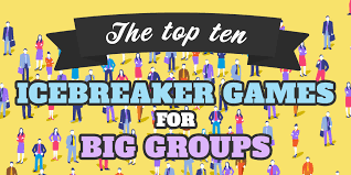 Icebreakers are a simple and fun way to begin helping people bond. Top Ten Ice Breaker Games For Big Groups Icebreaker Games For Large Groups Youth Group Icebreakers Icebreaker Games For Big Groups Youth Group Games Games Ideas Icebreakers Activities For Youth