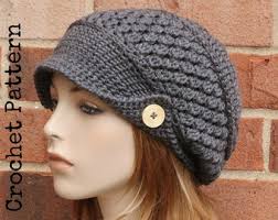 Fiona Flower Beanie Crochet Pattern: Slouchy Hat (PDF Download)