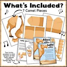 Alice the camel has four humps. Sally The Camel Song Songs Circle Time Puppets Counting Social Skills