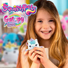 SQUISHPETS GALUPY RAINBOW UNICORN