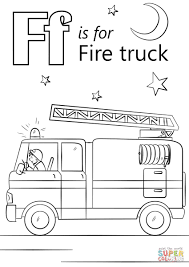 Fire Truck Coloring Page Letter F Is For Fire Truck Coloring Page Free Printable Coloring Pages Davemelillo Com Truck Coloring Pages Abc Coloring Pages Fire Trucks