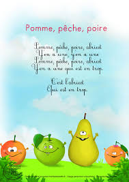 Paroles Pomme Peche Poire Abricot Comptines Chansons Comptines Comptine Creche