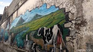 Street art adalah seni yang dikembangkan dan. Foto Lukisan 3d Keren Ala Gang Di Magelang