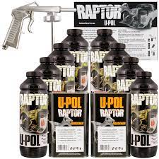 U Pol Raptor Black Truck Bed Liner Kit W Spray Gun 8l 2 Box Upol Walmart Com Walmart Com