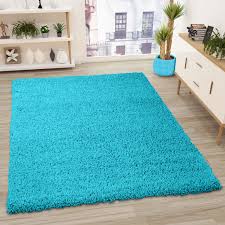 Nur weil teppiche einfarbig sind, sind sie noch lange. Prime Shaggy Hochflor Teppich Einfarbig Turkis Pe1000 Vimoda Homestyle