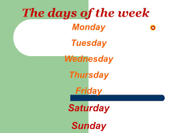 Учим дни недели за 5 минут. The Days Of The Week Saturday Sunday Monday Tuesday Wednesday Thursday Ppt Video Online Download