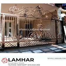 Pengrajin, rumah mewah, besi tempa ,pintu ,pagar besi tempa, railing tangga, balkon, teralis, ornamen, alferon. Harga Pagar Besi Tempa Pagar Besi Tempa