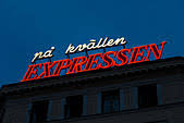 Expressen, gt och kvällsposten varje dag. Neon Zeichen Der Schwedischen Zeitung Expressen Nachts Pa Kvallen Expressen Expressen Am Abend Stockholm Schweden Stockfotografie Alamy