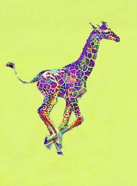 High quality colorful giraffe inspired art prints by independent artists and designers from around the world. Colorful Giraffe Paintings