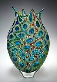 Vases Home Decor Aqua Jewel Murano Glass Vase Read More Glass Art Murano Glass Vase Murano Glass