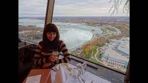 You can see the canadian horseshoe falls, the american falls and the bridal veil falls all from our restaurants and observation deck. Niagara Falls View To Die For Skylon Tower Revolving Restaurant Youtube