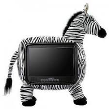 Zebra Shaped Tv Zebras Lcd Tv Zebra Room