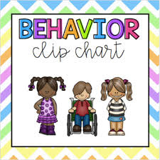 behavior clip chart display in cursive and print