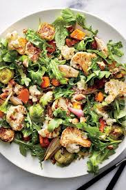 Roasted Vegetable Plate With Herbed Dressing Vegetables Can Be Sparse In Winter Months When Holida Vegetable Plate Dinner Vegetable Plate Roasted Vegetables