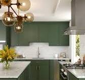 Slim Shaker Cabinets Green