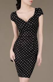 Ladies Sweet Polka Dot Dress Perfect Curved Elegant Formal Black Dress Fresh Evening Dress Short Puff Sleeve Plus Size Availa Fashion Dot Dress Polka Dot Dress
