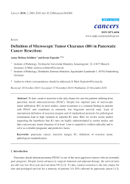 To test for the disease, a sample of your suspicious tissue is sent to a lab. Pdf Definition Of Microscopic Tumor Clearance R0 In Pancreatic Cancer Resections