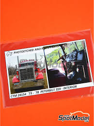 Peterbilt 359 interior kits autos post. Czech Truck Model Dashboard 1 24 Scale Peterbilt 359 1973 1974 1975 1976 1977 And 1978 Ref Ctm24154 Spotmodel