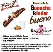 Recette De Ganache Au Kinder Bueno Delicieuse Et Compatible Avec Les Gateaux En Pate A Sucre Recette De Ganache Ganache Garniture Gateau