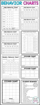 Behavior Charts Editable First Grade Classroom Behavior