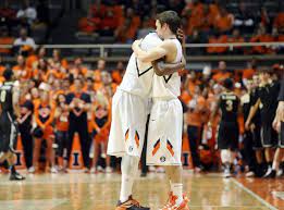 Possibly My Favorite Illini Picture Besides The Indiana Game Love Love Love Illinois D J Richardson 1 Embraces Teammat Illinois Purdue Mens Basketball