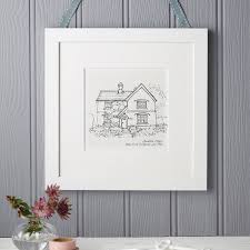 Turn a photo of your home into a one of a kind illustration! Hand Drawn Bespoke House Sketch By Letterfest Notonthehighstreet Com