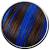 Blue And Purple Streaks In Brown Hair