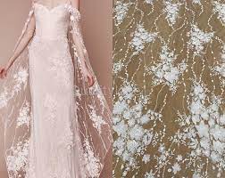 2019 New Collection Fashion Dress Fabric With Beads And Etsy Wedding Dress Fabrics Wedding Dresses Lace Floral Lace Wedding Dress