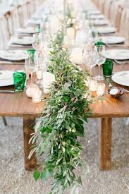 Join our weekly demonstration on how to create a garland table runner decorated with little gourd candle lights. 52 Luxurious Wedding Table Garlands Weddingomania
