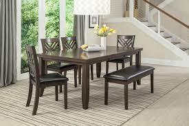Lebaron Espresso 6 Piece Dinette Table 4 Chairs And Bench Made With Select Veneers And Har Classic Dining Room Dining Room Sets Dinning Tables And Chairs
