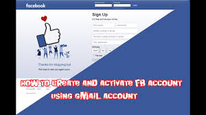 Maybe you would like to learn more about one of these? How To Create And Activate Fb Account Using Gmail Account Youtube