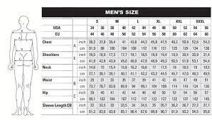 Pants Size Chart Mens Conversion Chef Uniforms Size Charts
