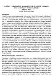 Menteri besar menduduki sebuah bilik sederhana di bahagian tengah tingkat atas perjabat berkenaan dengan dibantu antara lainya oleh seorang setiausaha sulit, seorang steno dan seorang penyelenggara pejabat. Jelaskan Asal Usul Adat Perpatih Di Negeri Sembilan Brainly Co Id