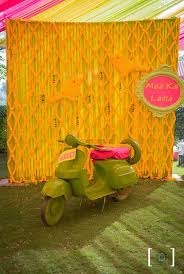Creativity in indian wedding photography. Photo Of Scooter Photobooth Indian Wedding Decorations Wedding Backdrop Decorations Desi Wedding Decor