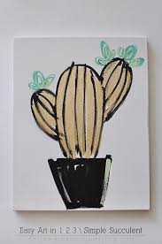 Tips To Draw And Paint Easy And Simple Succulent Artwork Easy Art Projects Succulent Art Simple Art