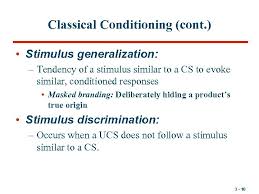The Best Type Of Generalization To Classical Conditioning