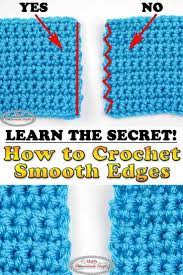 Learn The Secret To Straigth Smooth Edges In Crochet Rows Learn To Crochet Double Crochet Crochet Edging