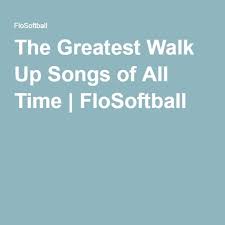 If you've ever been to an mlb game, you probably noticed the wide variety of different genres and songs each player uses as they strut up to home plate. The Greatest Walk Up Songs Of All Time Walk Up Songs Softball Best Football Songs Walk Out Songs