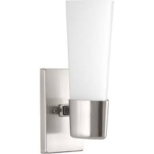 Home Garden Progress Lighting Calhoun 1 Light Brushed Nickel Bath Sconce Home Garden Lamps Lighting Ceiling Fans