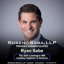 Rosen Saba, LLP proudly congratulates Ryan Saba