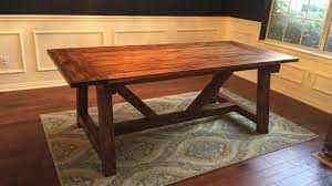 The best part is that you can build for only $50 in lumber. Dining Table Plans Ana White