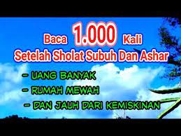 Buktikan Sendiri Amalan Mudah Rezeki Cepat Kaya Dengan Ayat Seribu D Ayat Membaca Ide Buatan Sendiri