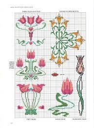 Maybe you would like to learn more about one of these? Art Nouveau Cross Stitch100 Jpg Art Nouveau Cross Stitch Lilkaaa Cross Stitch Art Cross Stitch Flowers Diy Cross Stitch