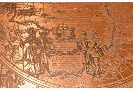 This powerfully made coffee table and trunk can give you the taste of quality and old world beauty. Engraving Plate Coffee Table Vintage World Maps Coffee Table World Map